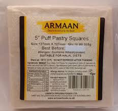 Armaan 5" square pastry 2 for £3.50