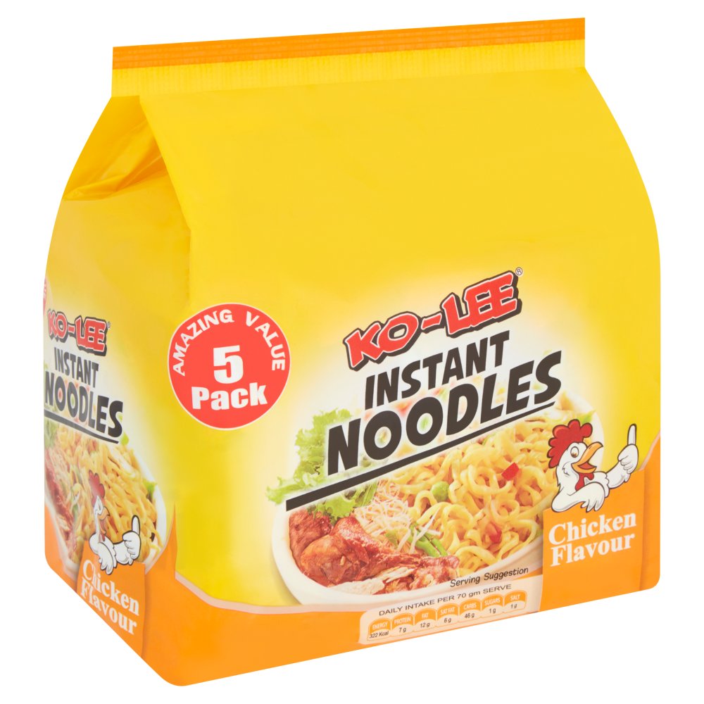 Ko-Lee Noodles Chicken 5 x 70g