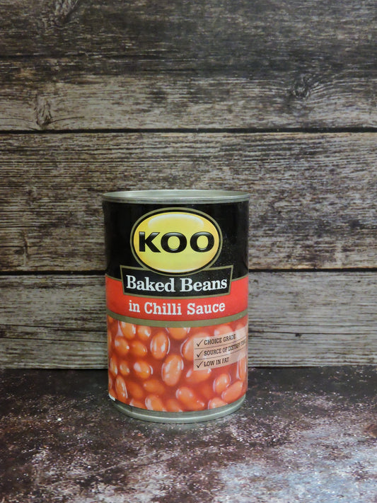 Koo baked beans in chilli sauce