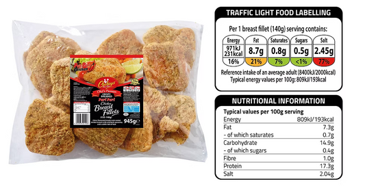CK's Peri Peri Chicken Breast Fillets 945g 2 For £13
