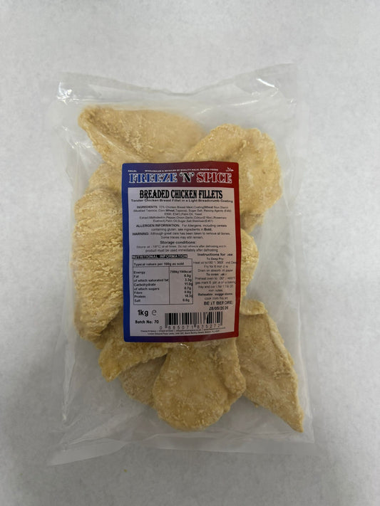Freeze N Spice - Breaded Chicken Fillet 1kg