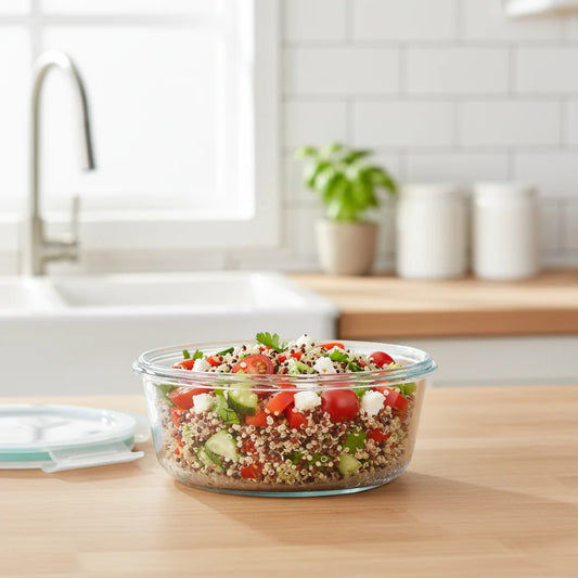 Round Glass Container - 1300ml