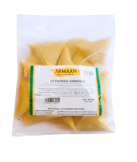 Armaan Paneer Samosas 2 for £10 (15pcs)