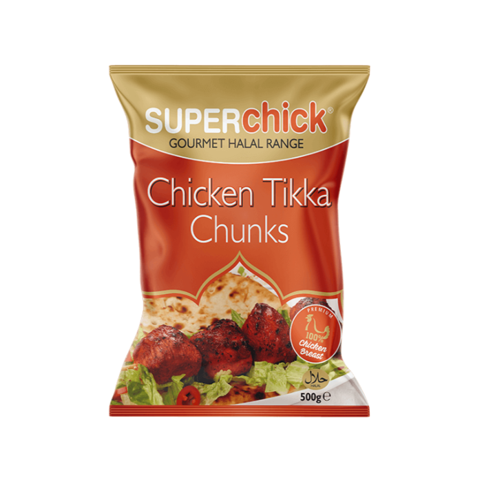SuperChick Chicken Tikka Chunks 500g