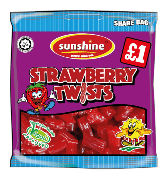 Sour Strawberry Twists