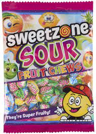 sweet zone- sour fruit chews
